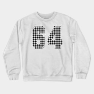 Plaid Number - 64 - Dark Crewneck Sweatshirt